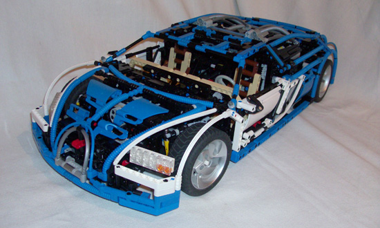 Une Bugatti Veyron avec sa boite séquentielle