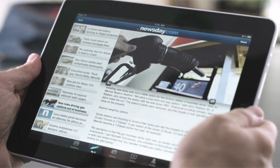Newsday, une application iPad gratuite qui fait sa pub