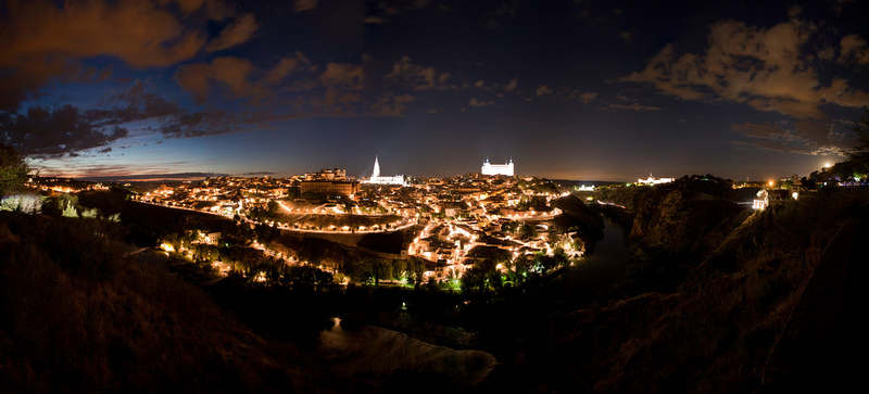 Toledo en light-painting