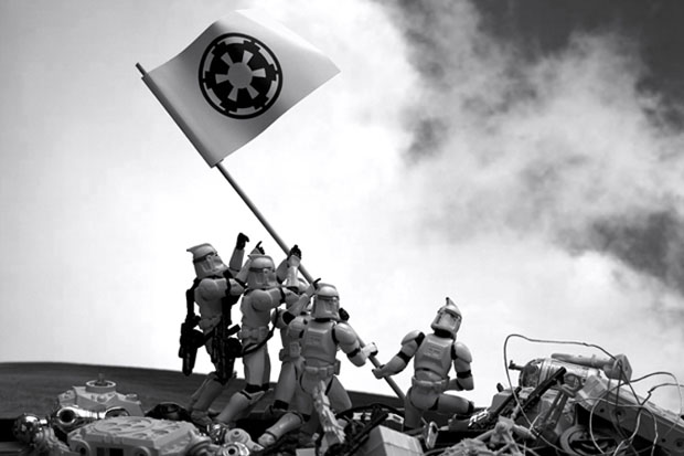Photographies célèbres recrées avec des StarWars StormTroopers