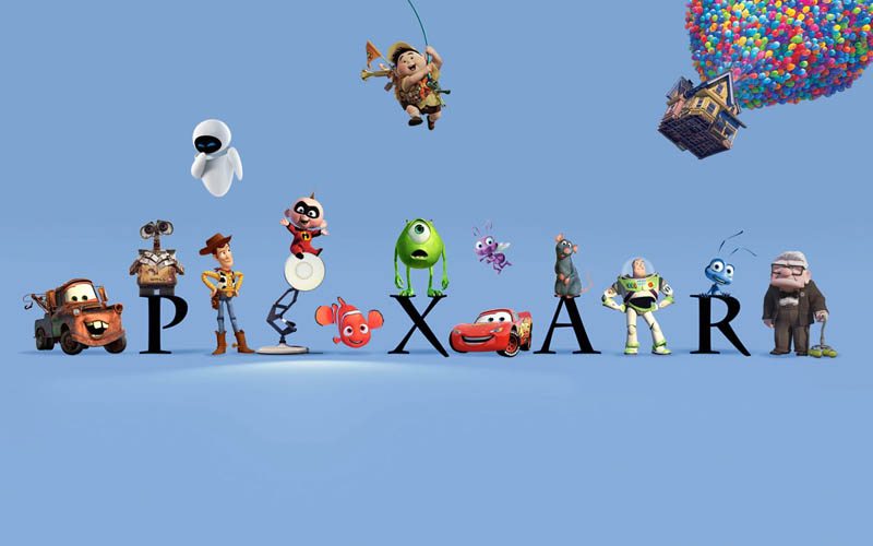 Comparaison de taille entre des personnages Pixar