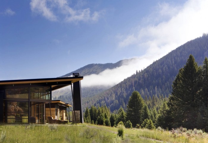 River Bank House (Big Sky - Montana) © Steve Keating Photography
