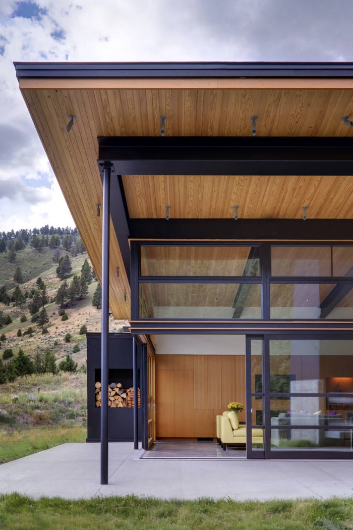 River Bank House (Big Sky - Montana) © Steve Keating Photography
