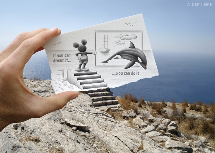 If you can dream it, you can do it - Pencil VS Camera ©Ben Heine