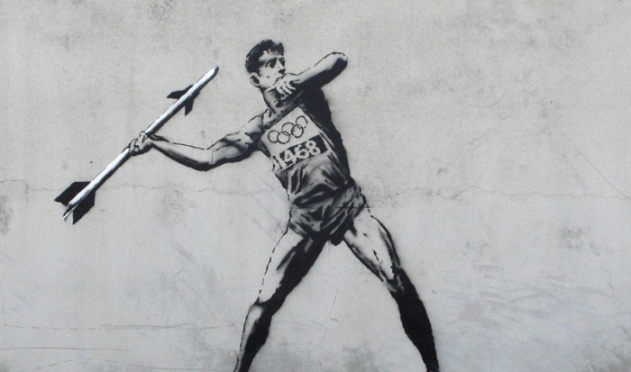 Banksy - Olympics - Javelin/Javelot