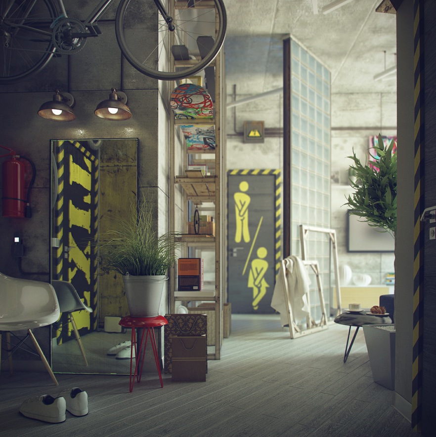 Décor de style industriel