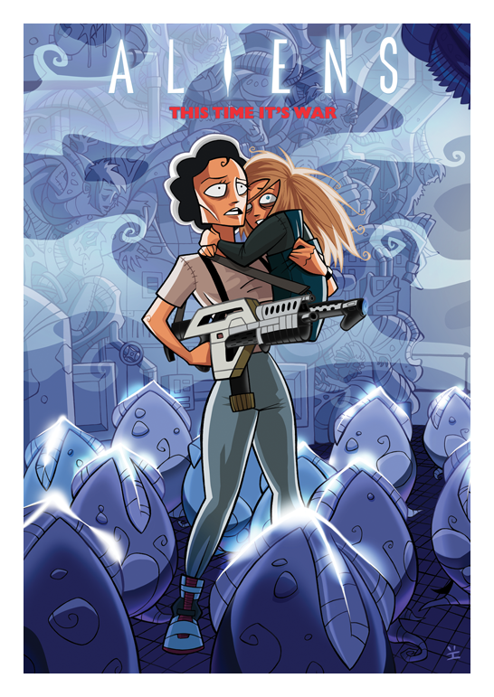 Aliens - Affiche de film par Ïve Bastrash