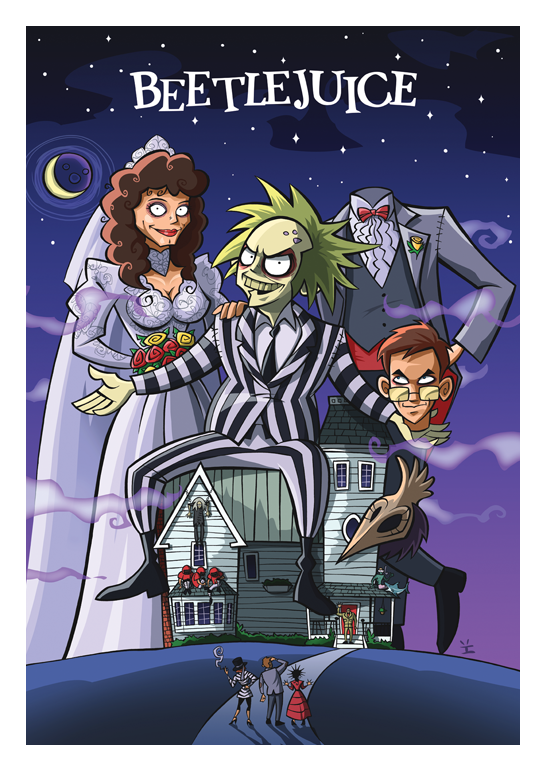 Beetlejuice - Affiche de film par Ïve Bastrash