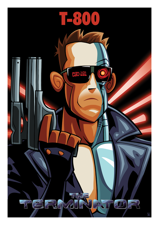 Terminator - Affiche de film par Ïve Bastrash