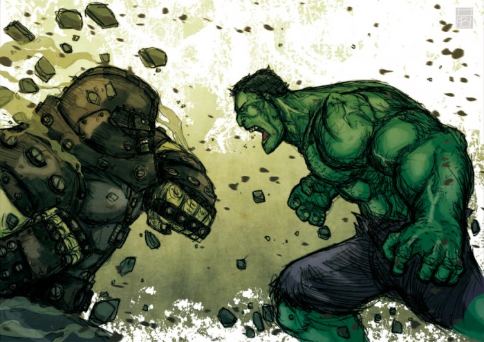 Hulk vs Juggernaut ©Frédéric Pham Chuong