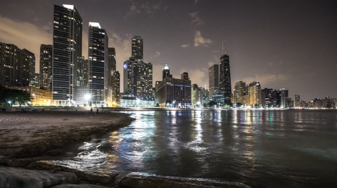 Cityscape Chigaco time-lapse