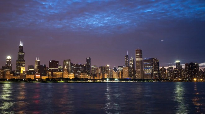 Cityscape Chigaco time-lapse
