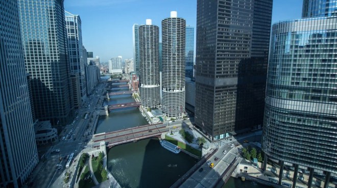 Cityscape Chigaco time-lapse