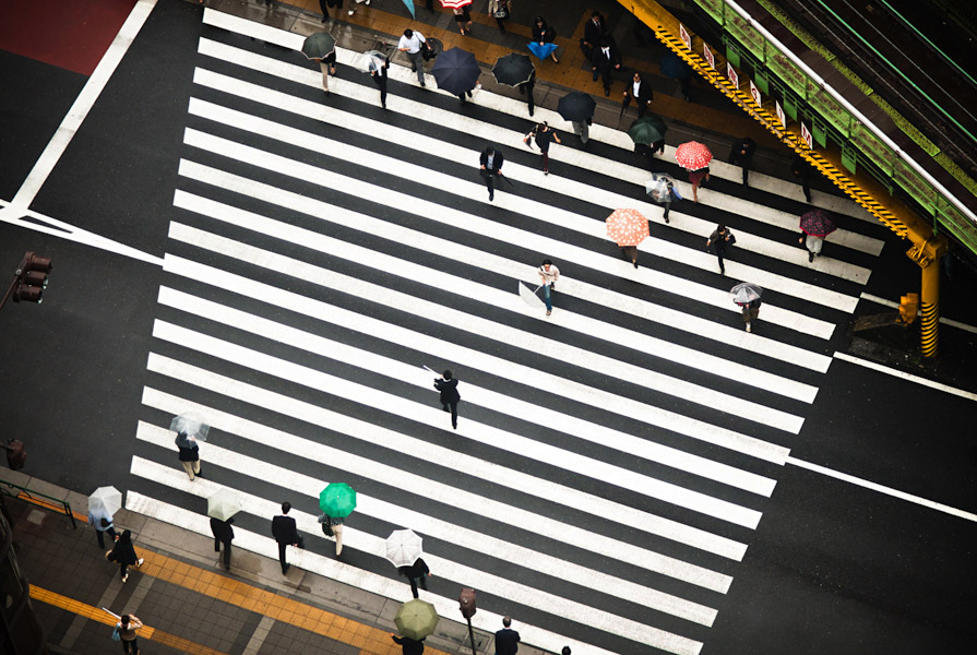 Ginza, Tokyo - 2009 - Intersection ©Navid Baraty