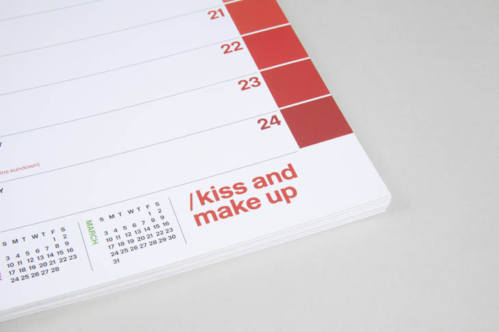 Pantone 2013 Calendar / Calendrier Pantone 2013