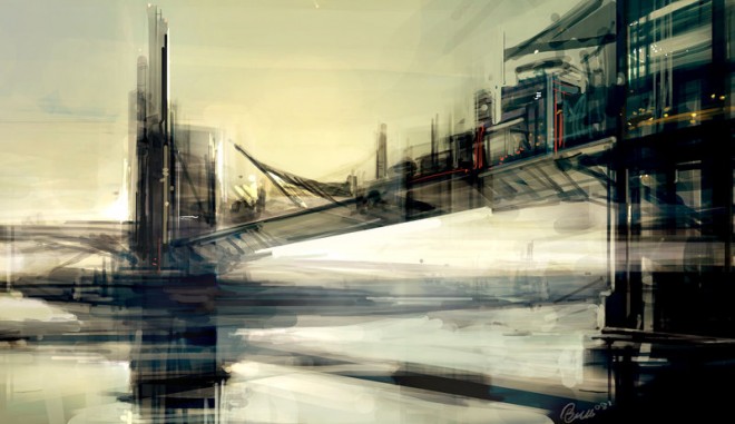 City Sketch - Bridge City - Ben Lo