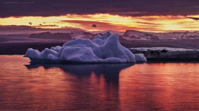 Iceberg in the night