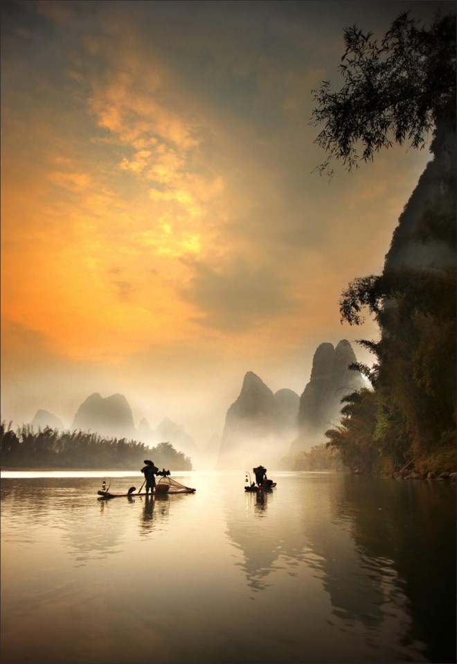 The Morning Fisherman in Guilin