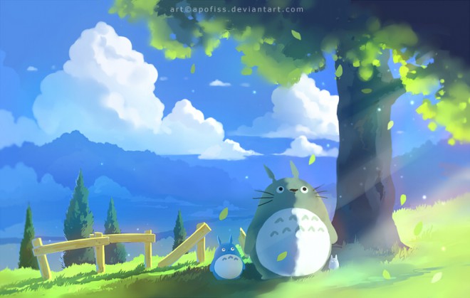 Totoro Summer by Rihards Donskis aka Apofiss