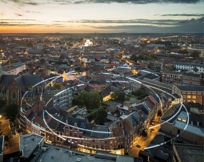 “Trois ellipses ouvertes en désordre” - Hasselt, Belgique 2014