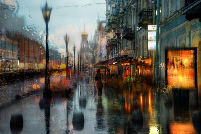 Saint Petersbourg Under The Rain by Ed Gordeev