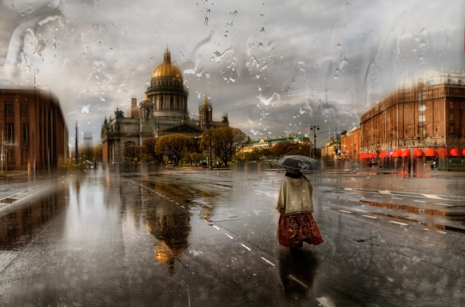 Saint Petersbourg Under The Rain by Ed Gordeev