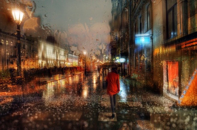 Saint Petersbourg Under The Rain by Ed Gordeev
