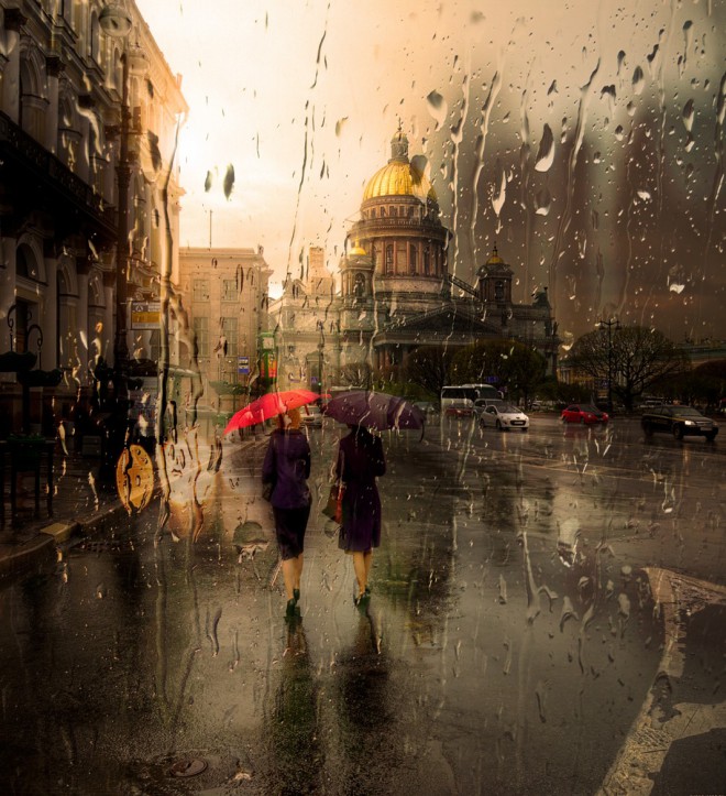 Saint Petersbourg Under The Rain by Ed Gordeev