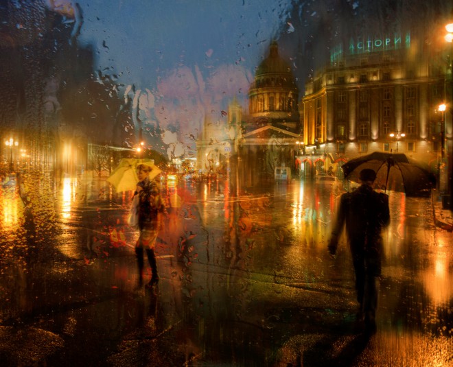 Saint Petersbourg Under The Rain by Ed Gordeev