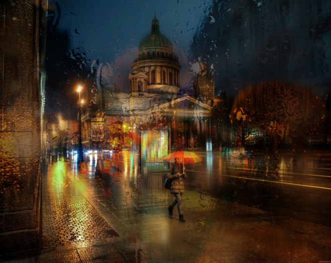 Saint Petersbourg Under The Rain by Ed Gordeev