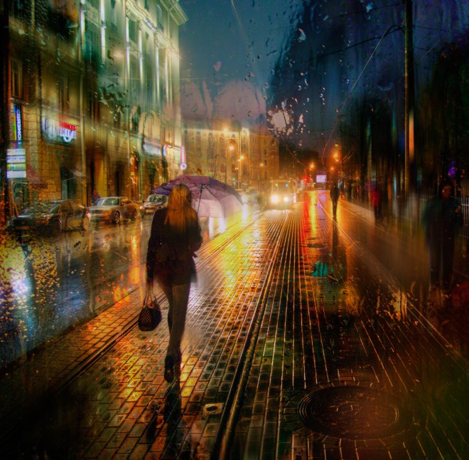 Saint Petersbourg Under The Rain by Ed Gordeev