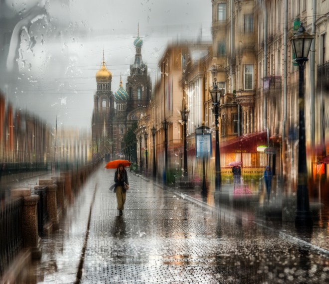 Saint Petersbourg Under The Rain by Ed Gordeev