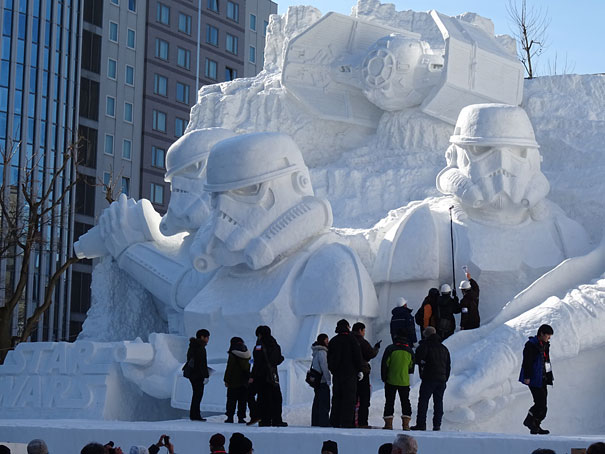 star wars geant neige sapporo festival 1821861