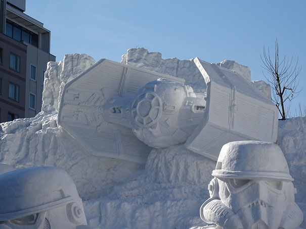 star wars geant neige sapporo festival 3219351