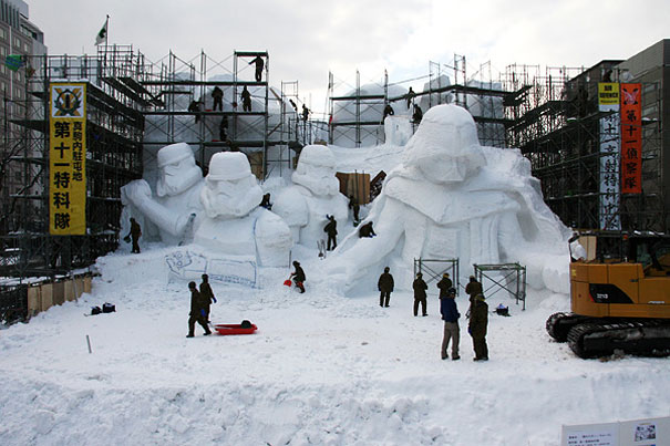 star wars geant neige sapporo festival 5315586