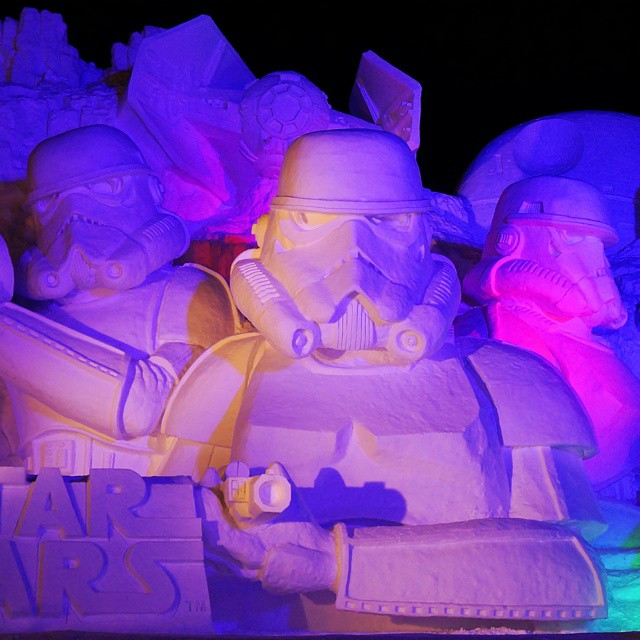 star wars geant neige sapporo festival 6713076