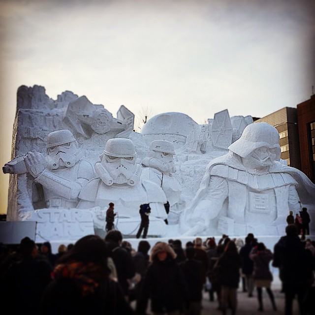 star wars geant neige sapporo festival 7411821