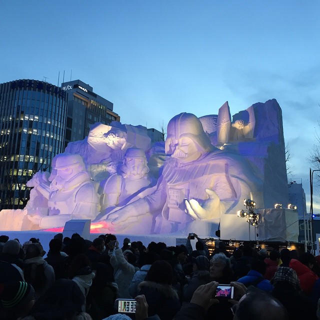 star wars geant neige sapporo festival 8110566