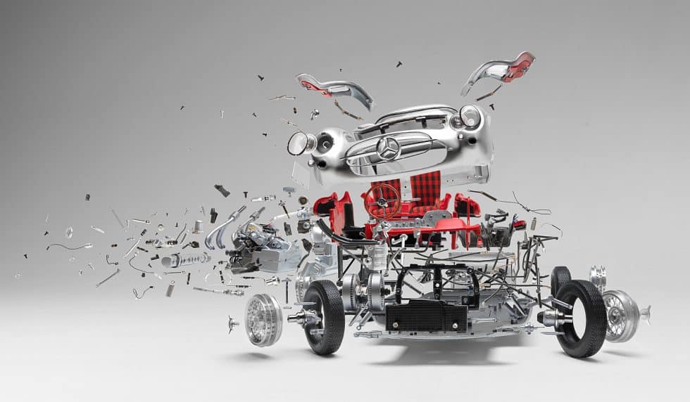 Mercedes-Benz 300 SLR Uhlenhaut Coupé / Disintegrating ©Fabian Oefner